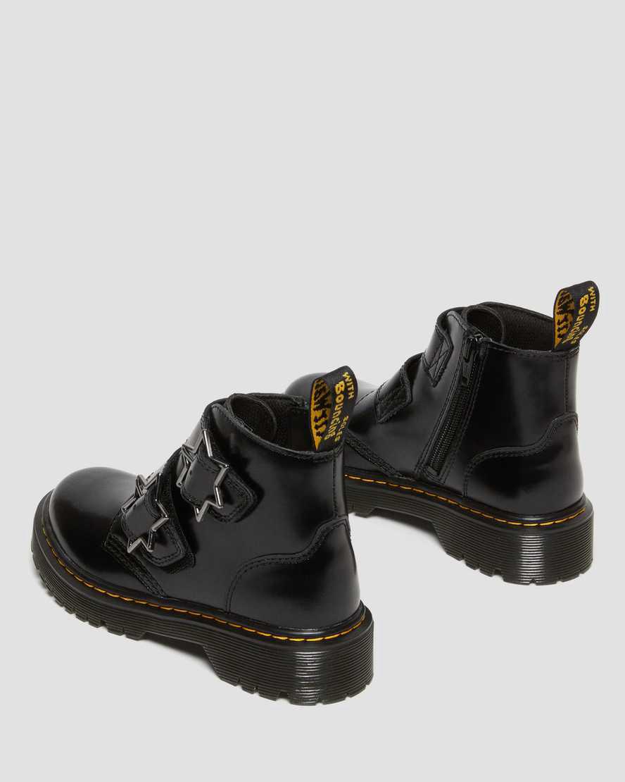 Dr Martens Junior Devon Bex Deri Çocuk Bilek Boy Bot Siyah  Türkiye |  15370-HBES