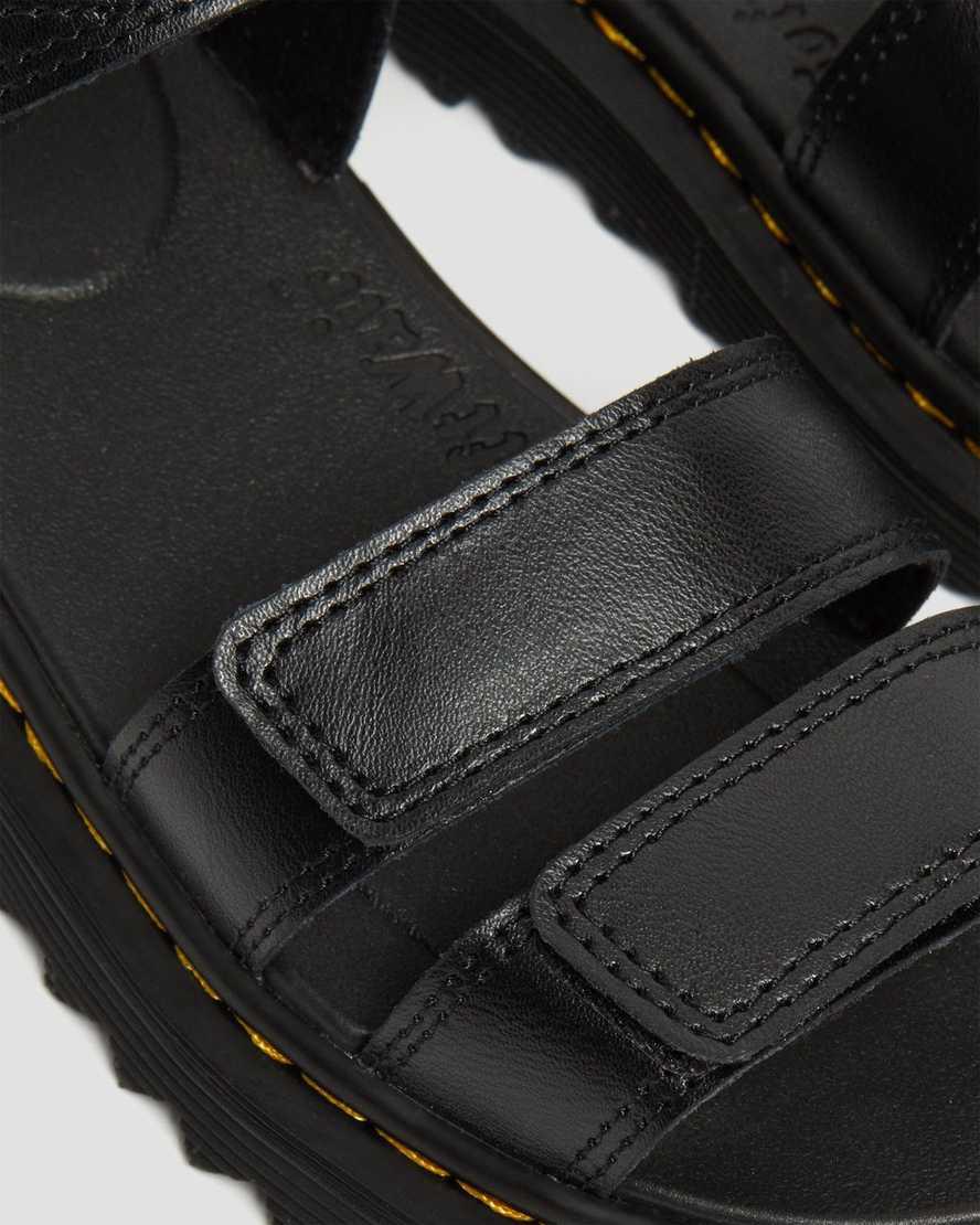 Dr Martens Junior Klaire Deri Askılı Çocuk Sandalet Siyah  Türkiye |  94165-JSIV