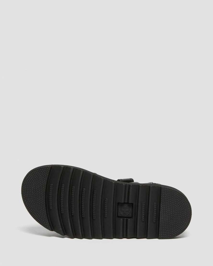 Dr Martens Junior Klaire Deri Askılı Çocuk Sandalet Siyah  Türkiye |  94165-JSIV