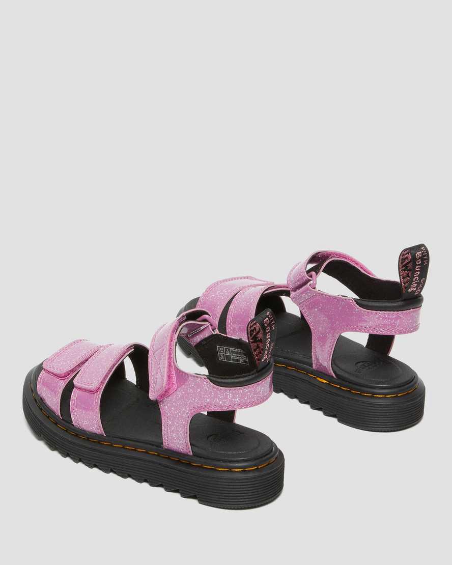 Dr Martens Junior Klaire Glitter Çocuk Sandalet Pembe  Türkiye |  36958-GUBC