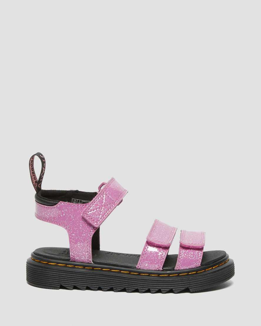 Dr Martens Junior Klaire Glitter Çocuk Sandalet Pembe  Türkiye |  36958-GUBC