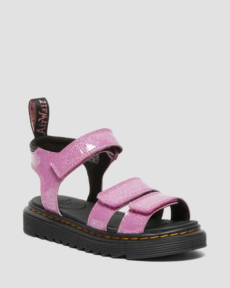Dr Martens Junior Klaire Glitter Çocuk Sandalet Pembe  Türkiye |  36958-GUBC