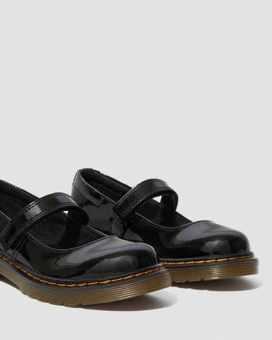 Dr Martens Junior Maccy Rugan Deri Çocuk Mary Jane Ayakkabı Siyah  Türkiye |  14850-BYPW