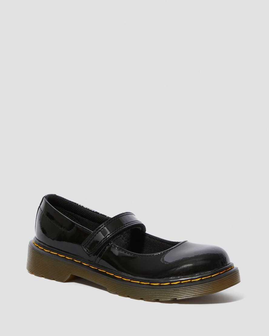 Dr Martens Junior Maccy Rugan Deri Çocuk Mary Jane Ayakkabı Siyah  Türkiye |  14850-BYPW