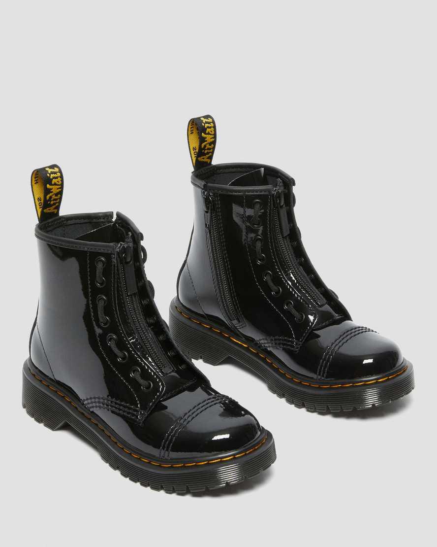 Dr Martens Junior Sinclair Bex Rugan Deri Çocuk Bot Siyah  Türkiye |  10346-BSVU