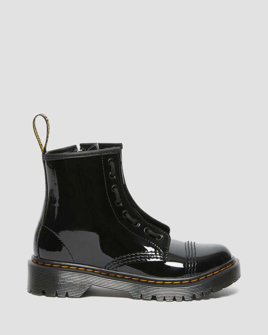 Dr Martens Junior Sinclair Bex Rugan Deri Çocuk Bot Siyah  Türkiye |  10346-BSVU
