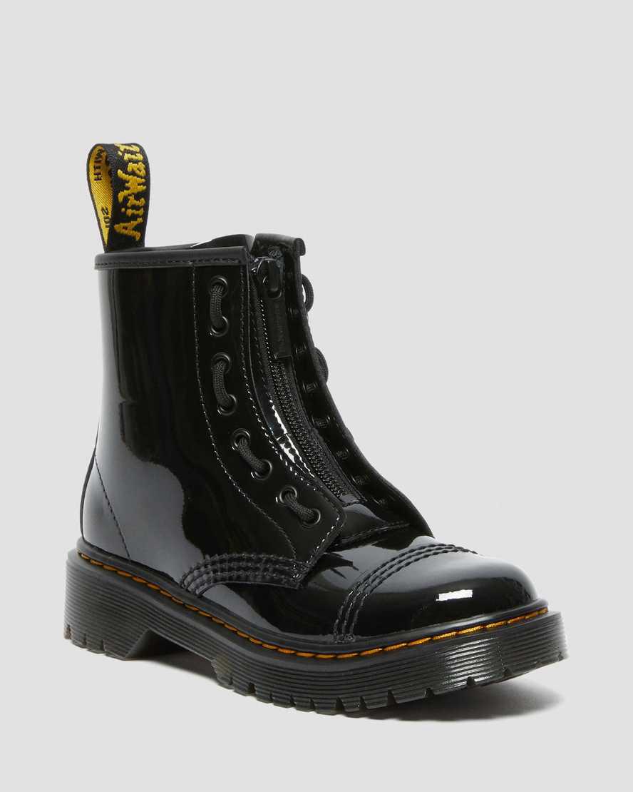 Dr Martens Junior Sinclair Bex Rugan Deri Çocuk Bot Siyah  Türkiye |  10346-BSVU