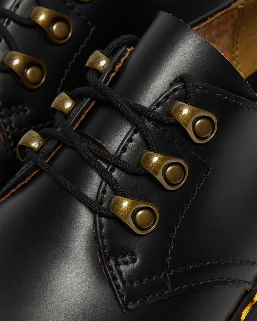 Dr Martens Leona Lo Vintage Smooth Deri Kadın Topuklu Bot Siyah  Türkiye |  54019-GHNX