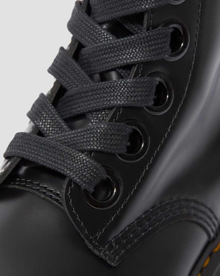 Dr Martens Molly Deri Platform Kadın Bilek Boy Bot Siyah  Türkiye |  21539-YUSK