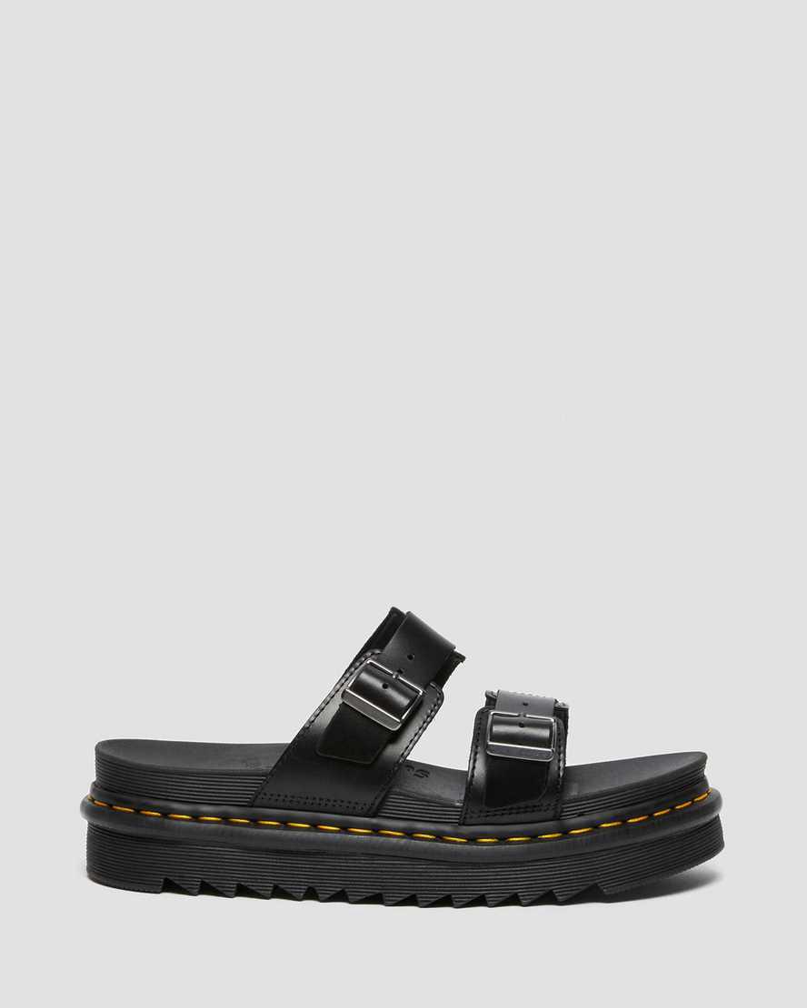 Dr Martens Myles Brando Deri Tokalı Erkek Terlik Siyah  Türkiye |  98632-ZWQP