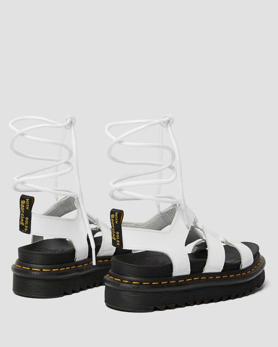 Dr Martens Nartilla Deri Kadın Gladyatör Sandalet Beyaz  Türkiye |  53197-JTSQ
