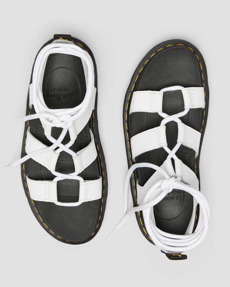 Dr Martens Nartilla Deri Kadın Gladyatör Sandalet Beyaz  Türkiye |  53197-JTSQ