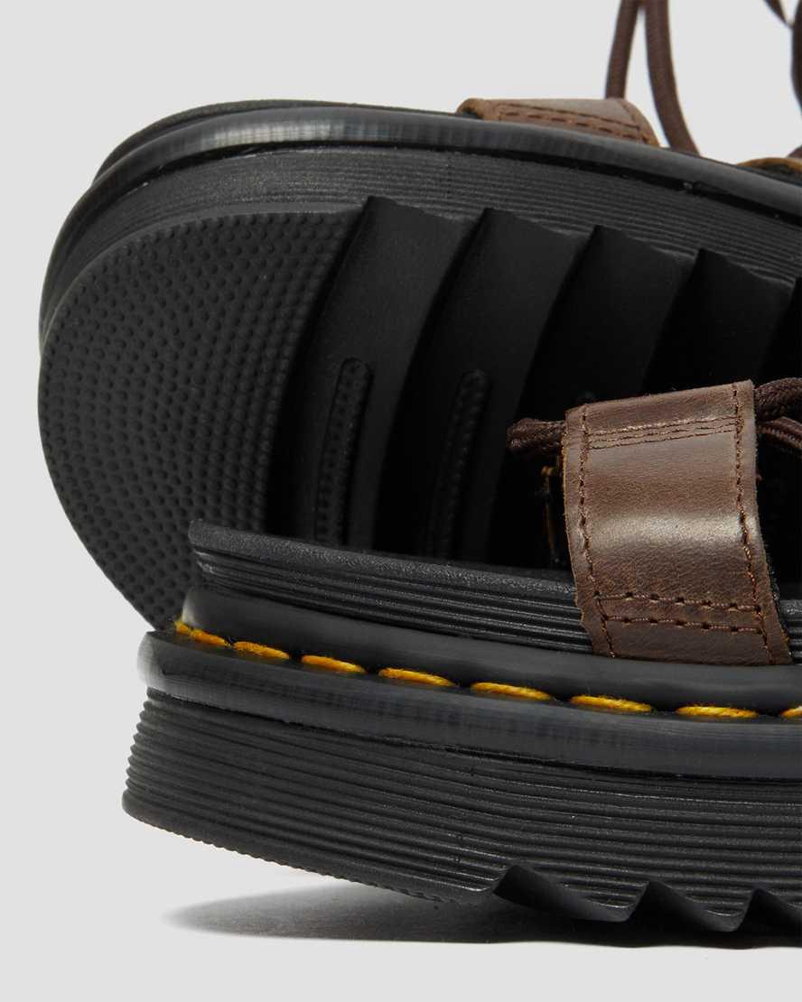 Dr Martens Nartilla Illusion Deri Kadın Gladyatör Sandalet Koyu Kahverengi  Türkiye |  48537-LVXM