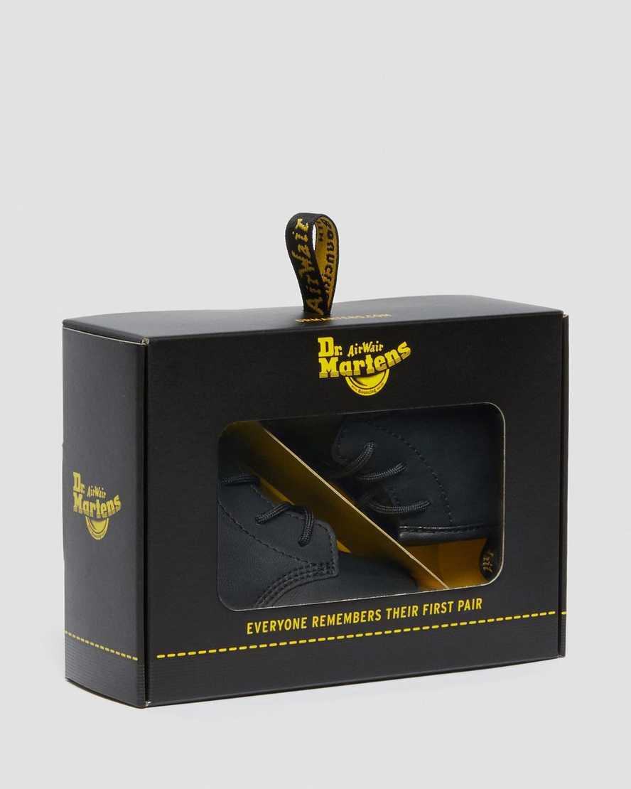 Dr Martens Newborn 1460 Auburn Deri Çocuk Bot Siyah  Türkiye |  32148-AOGK