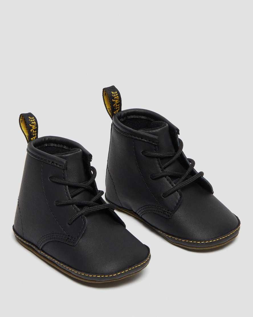 Dr Martens Newborn 1460 Auburn Deri Çocuk Bot Siyah  Türkiye |  32148-AOGK