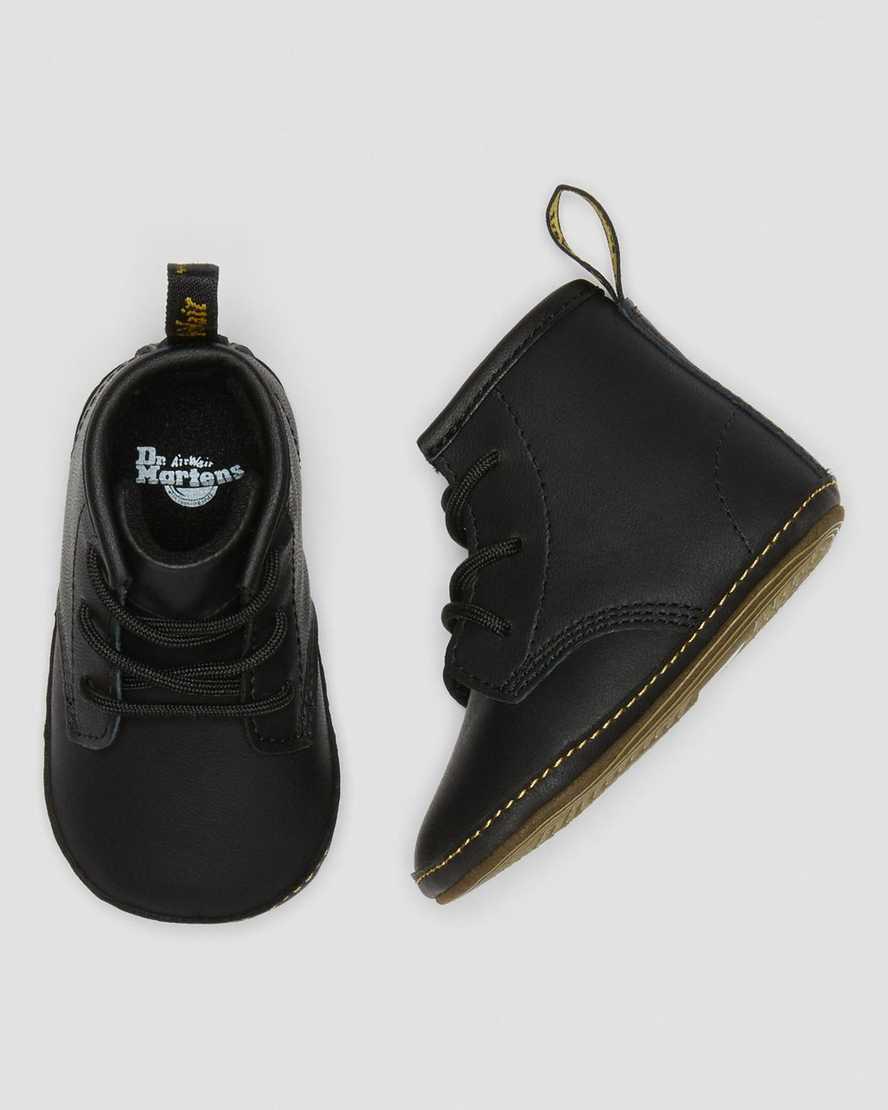Dr Martens Newborn 1460 Auburn Deri Çocuk Bot Siyah  Türkiye |  32148-AOGK
