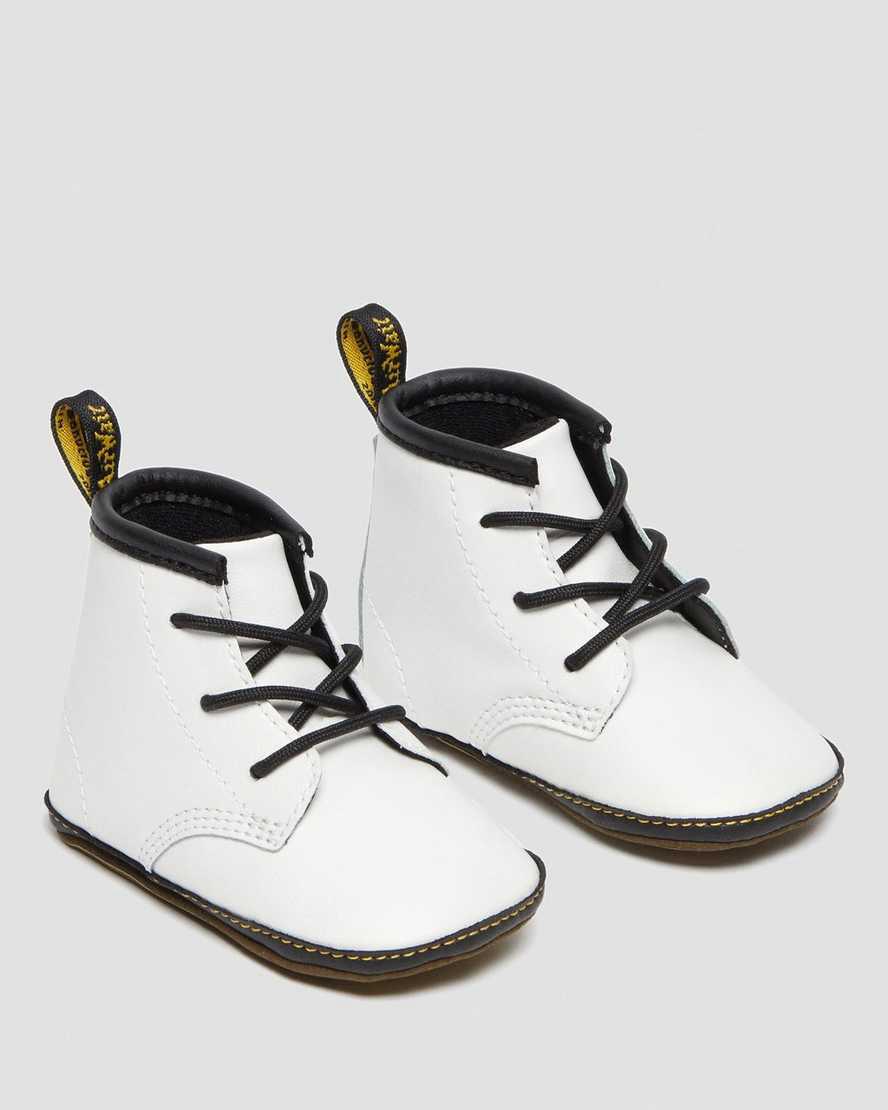 Dr Martens Newborn 1460 Auburn Deri Çocuk Bot Beyaz  Türkiye |  51289-VXUW