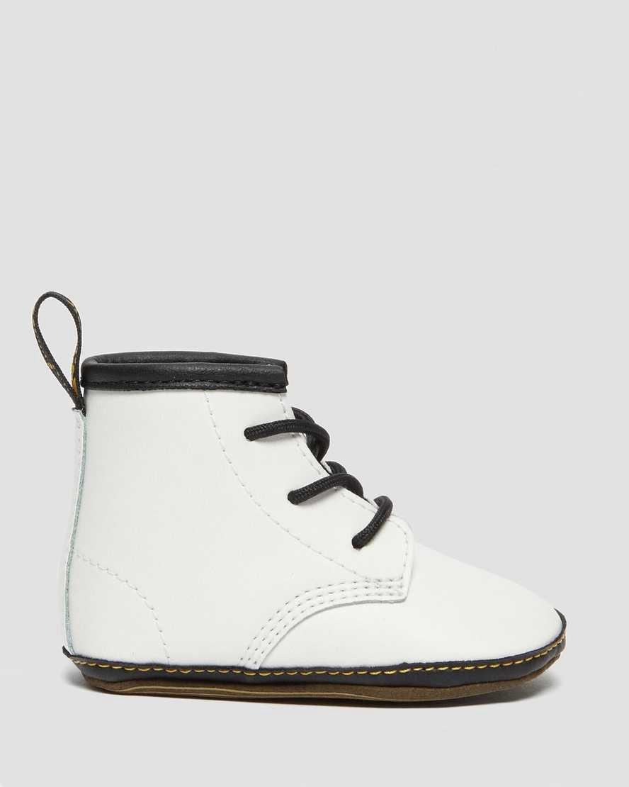 Dr Martens Newborn 1460 Auburn Deri Çocuk Bot Beyaz  Türkiye |  51289-VXUW