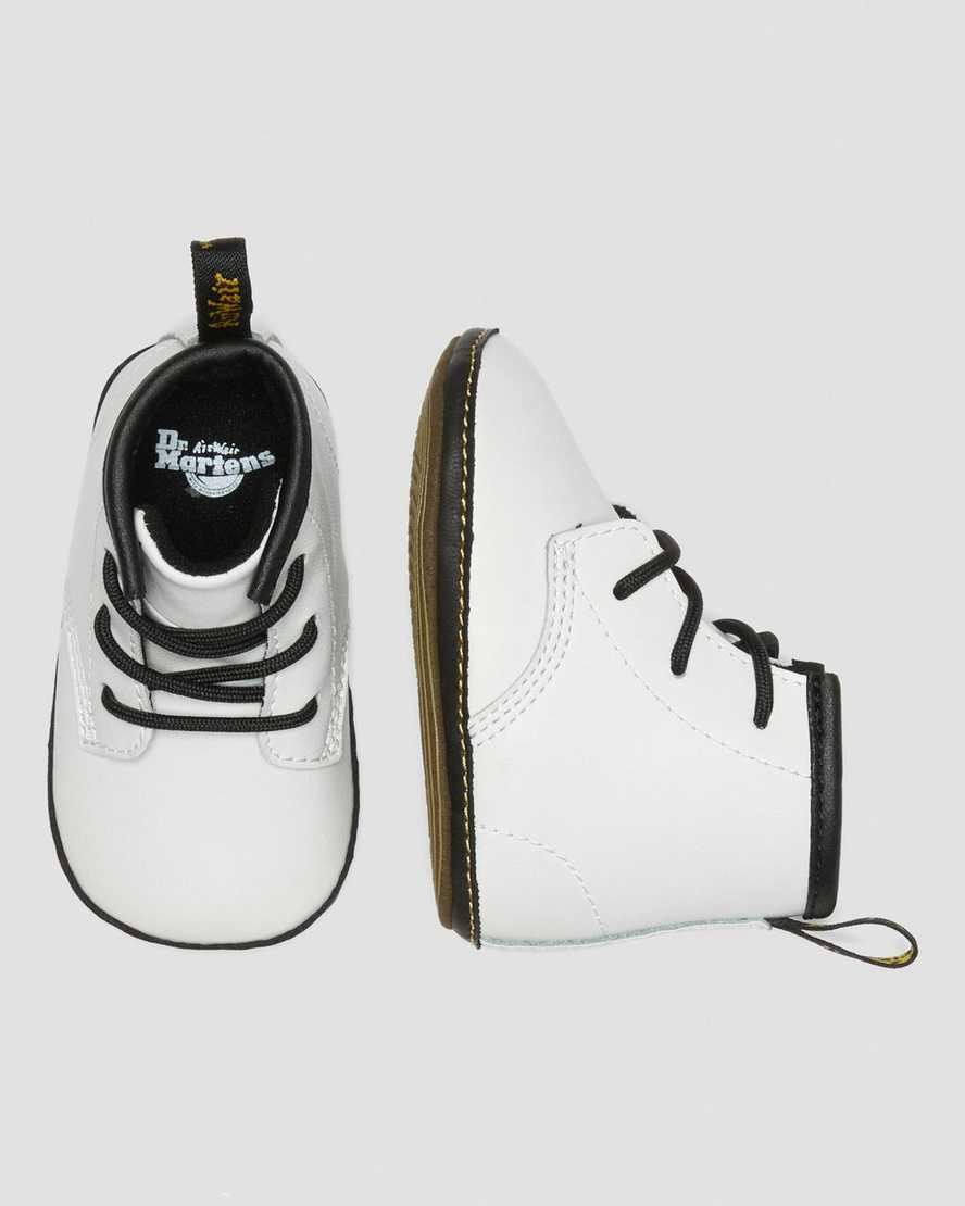 Dr Martens Newborn 1460 Auburn Deri Çocuk Bot Beyaz  Türkiye |  51289-VXUW