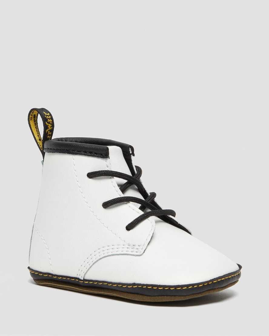 Dr Martens Newborn 1460 Auburn Deri Çocuk Bot Beyaz  Türkiye |  51289-VXUW