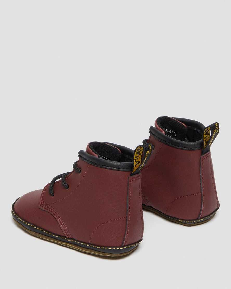 Dr Martens Newborn 1460 Auburn Deri Çocuk Bot Kırmızı  Türkiye |  68409-FBRJ