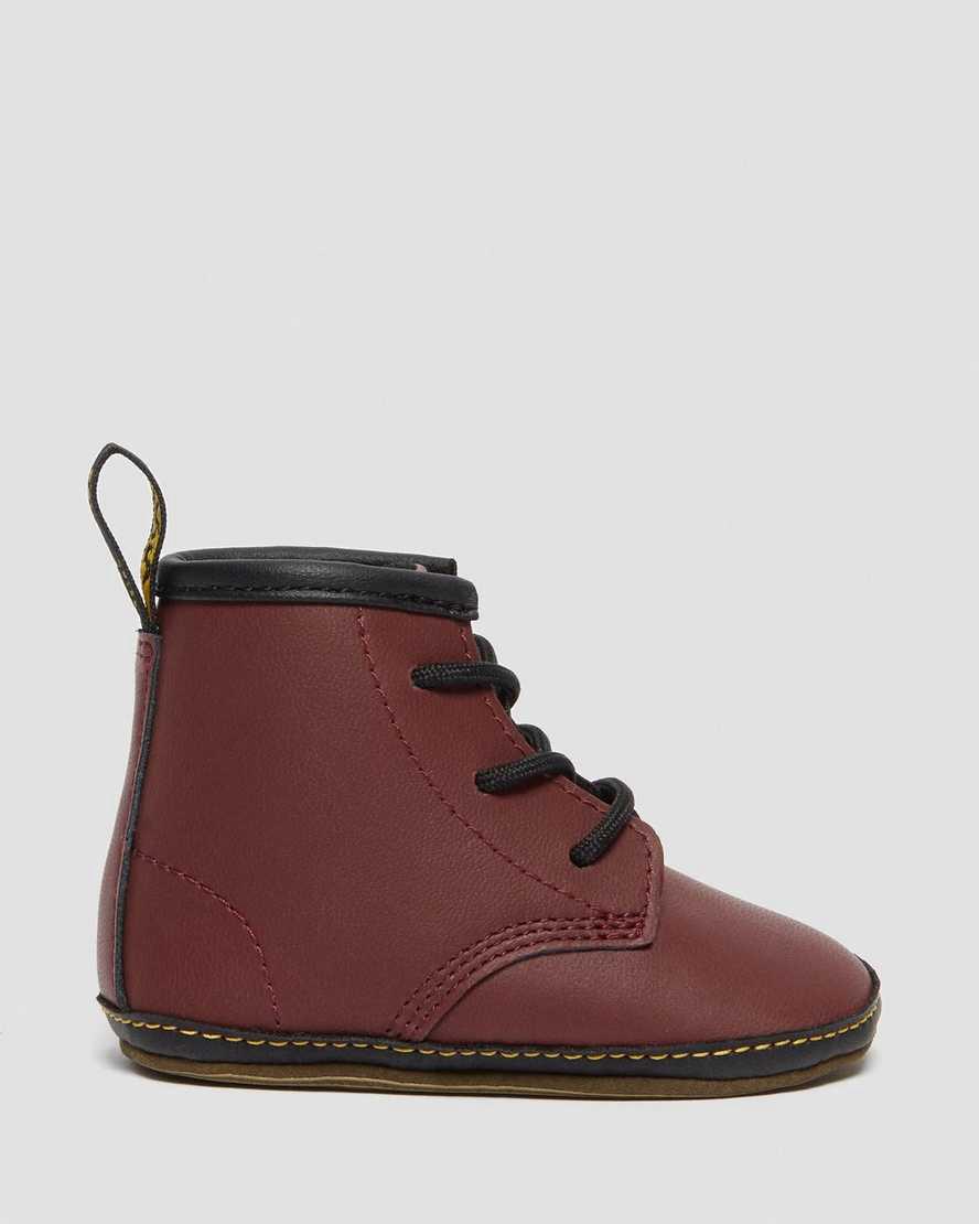 Dr Martens Newborn 1460 Auburn Deri Çocuk Bot Kırmızı  Türkiye |  68409-FBRJ