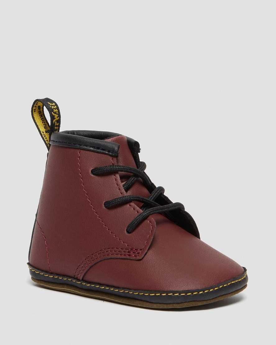 Dr Martens Newborn 1460 Auburn Deri Çocuk Bot Kırmızı  Türkiye |  68409-FBRJ