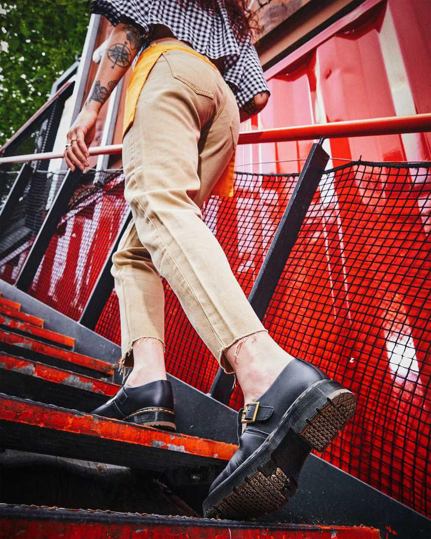 Dr Martens Polley Slip Resistant Kadın Mary Jane Ayakkabı Siyah  Türkiye |  62047-CAZQ