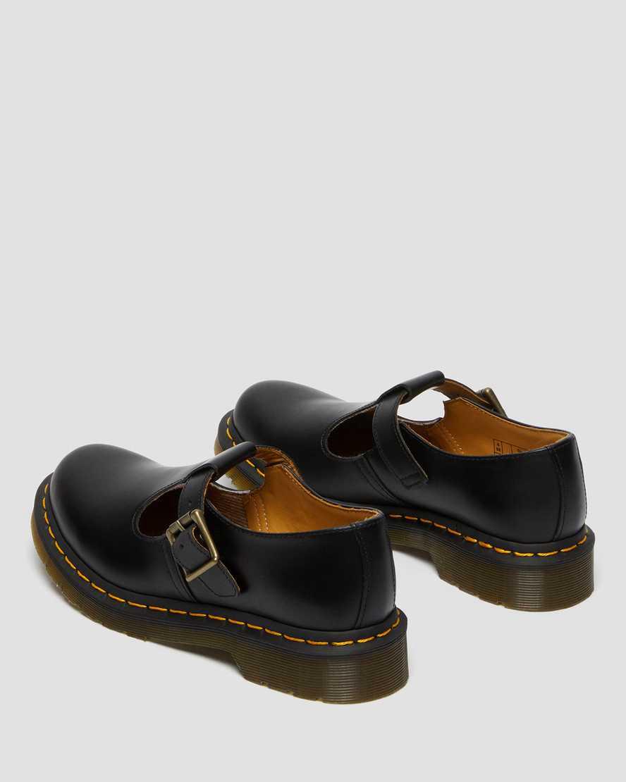 Dr Martens Polley Smooth Deri Kadın Mary Jane Ayakkabı Siyah  Türkiye |  45796-SPGM