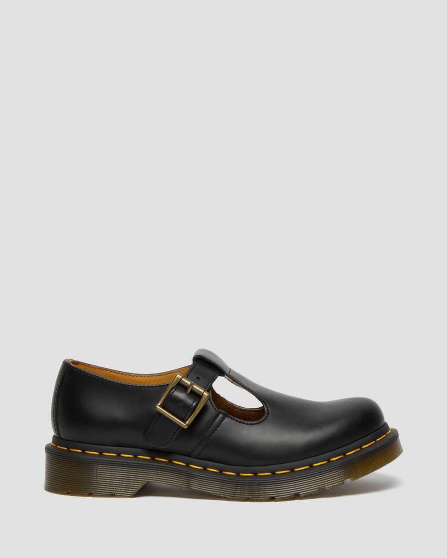 Dr Martens Polley Smooth Deri Kadın Mary Jane Ayakkabı Siyah  Türkiye |  45796-SPGM