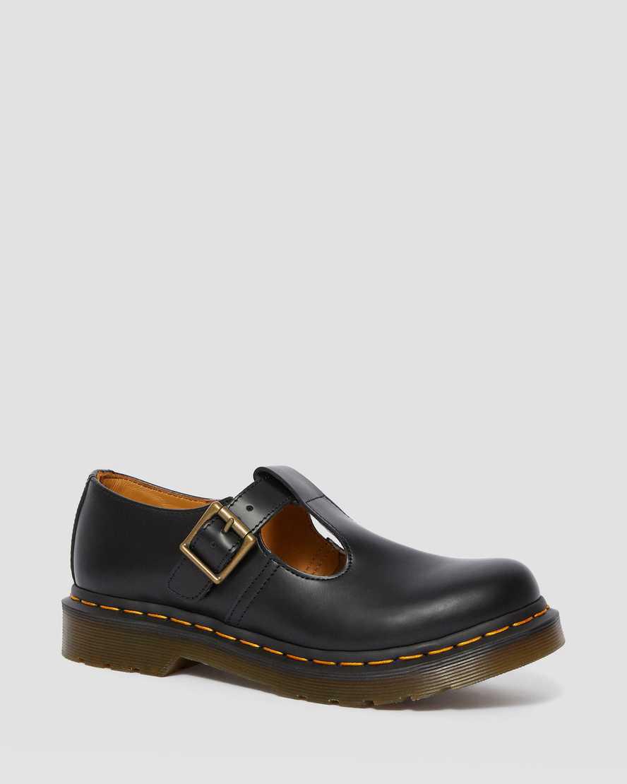 Dr Martens Polley Smooth Deri Kadın Mary Jane Ayakkabı Siyah  Türkiye |  45796-SPGM