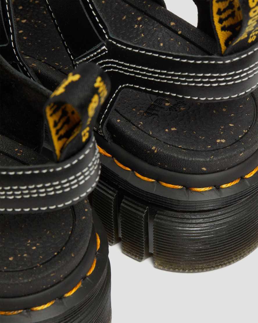 Dr Martens Ricki Nappa Lux Deri 3-Askılı Kadın Gladyatör Sandalet Siyah  Türkiye |  37042-NAYG