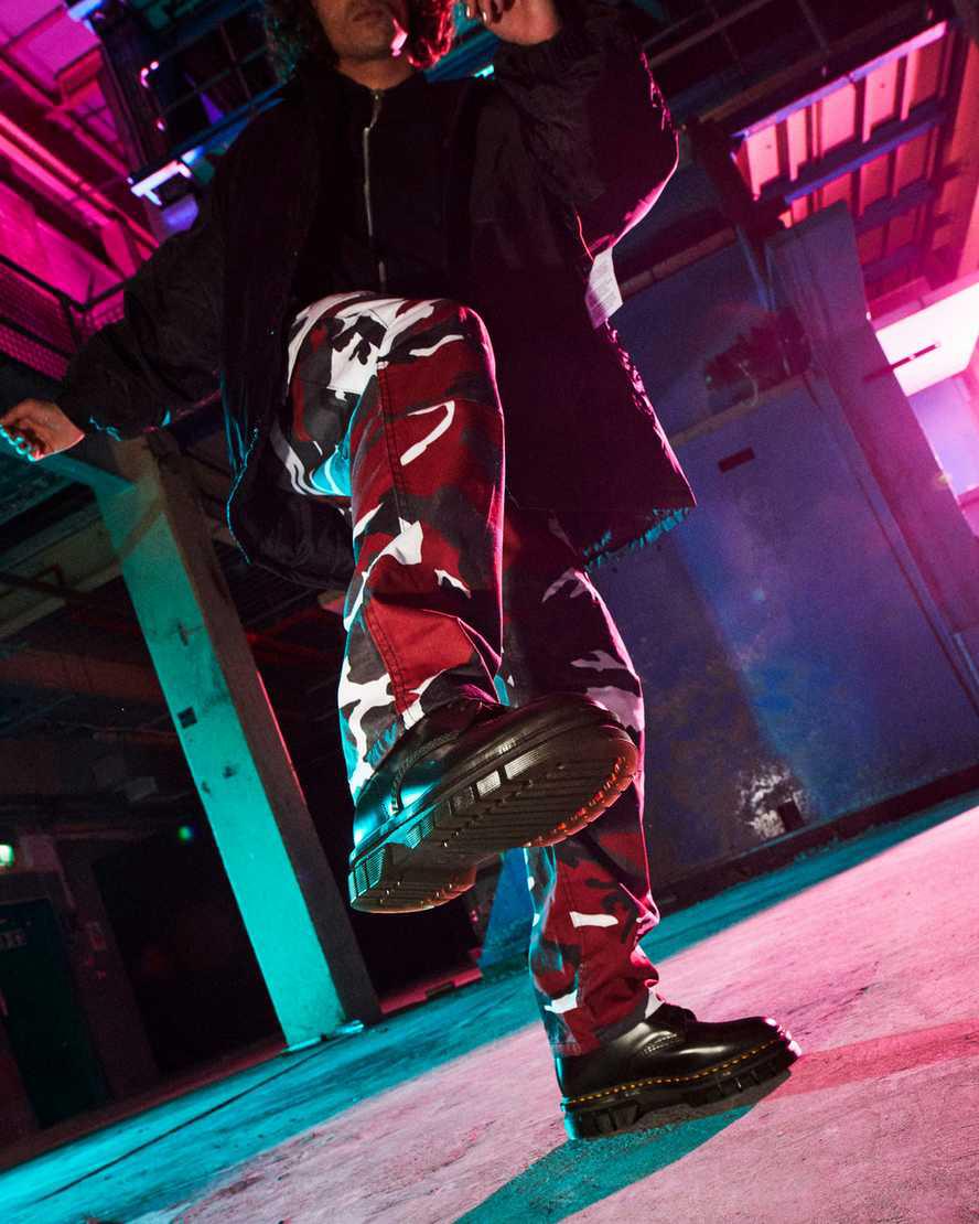 Dr Martens Rikard Smooth Deri Dantel Up Kadın Kalın Taban Bot Siyah  Türkiye |  90342-NTAV
