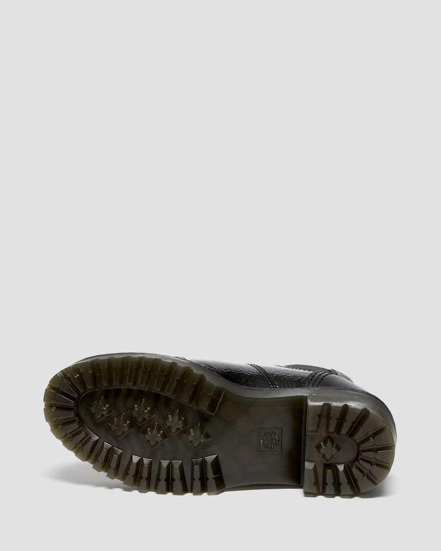 Dr Martens Rozalie Distressed Rugan Topuklu Kadın Chelsea Bot Siyah  Türkiye |  58739-MJEI