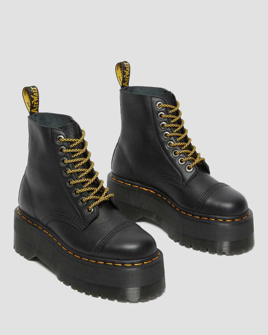 Dr Martens Sinclair Max Pisa Deri Kadın Kalın Taban Bot Siyah  Türkiye |  30684-XVIG