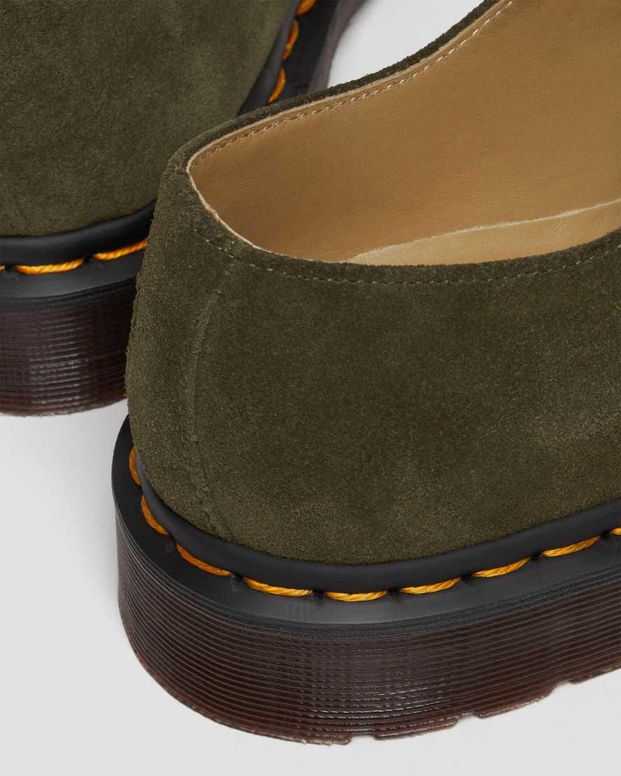 Dr Martens Smiths Repello Süet Elbise Erkek Oxford Ayakkabı Zeytin Yeşili  Türkiye |  72031-ETXD