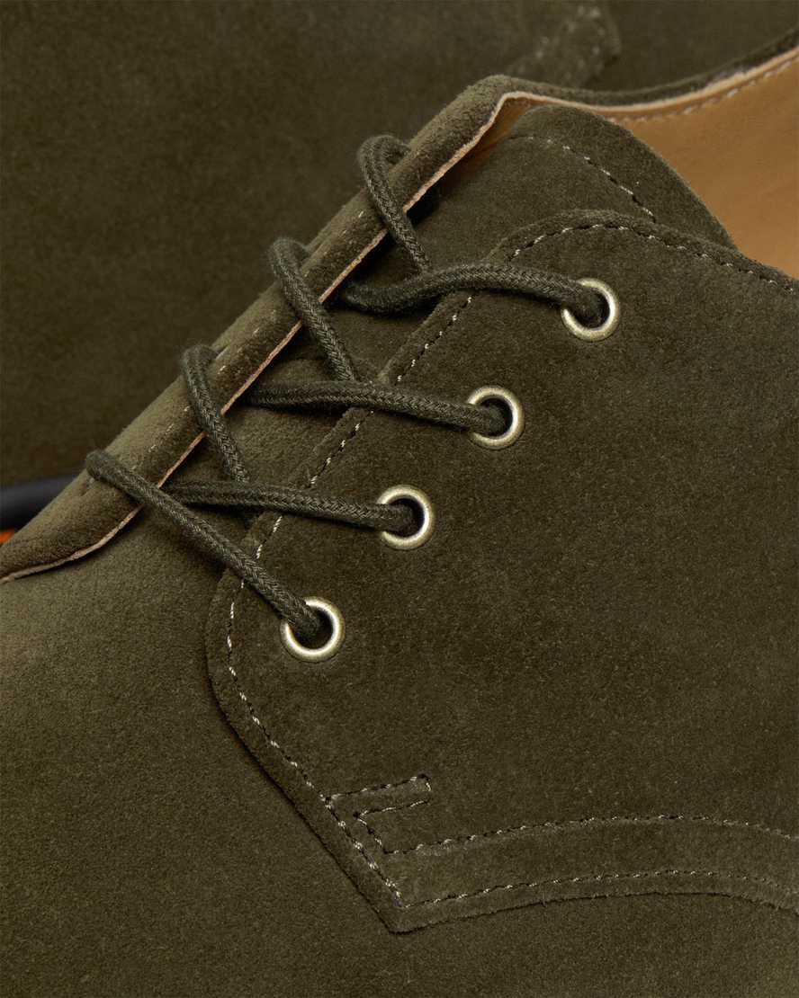 Dr Martens Smiths Repello Süet Elbise Erkek Oxford Ayakkabı Zeytin Yeşili  Türkiye |  72031-ETXD