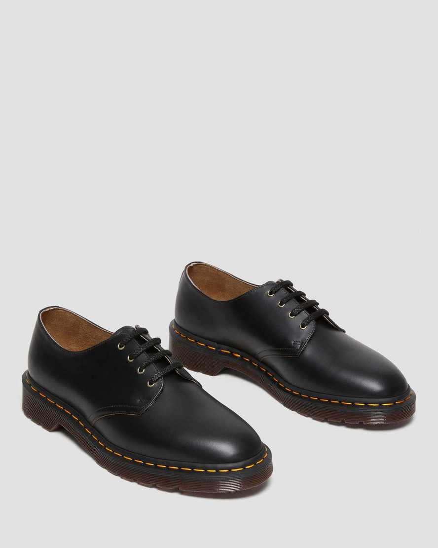 Dr Martens Smiths Vintage Smooth Deri Elbise Erkek Oxford Ayakkabı Siyah  Türkiye |  12506-XGQO
