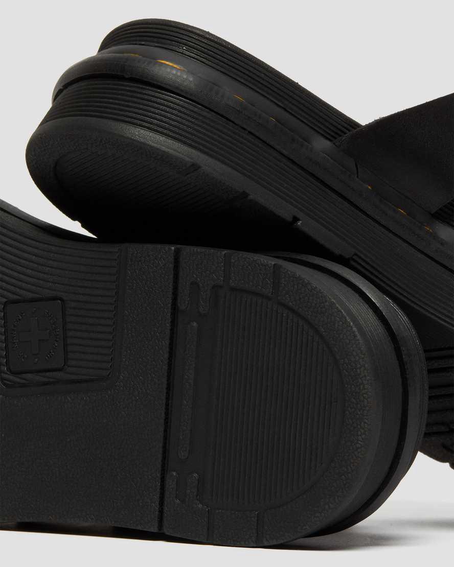 Dr Martens Tate Deri Kadın Terlik Siyah  Türkiye |  83965-QMKY