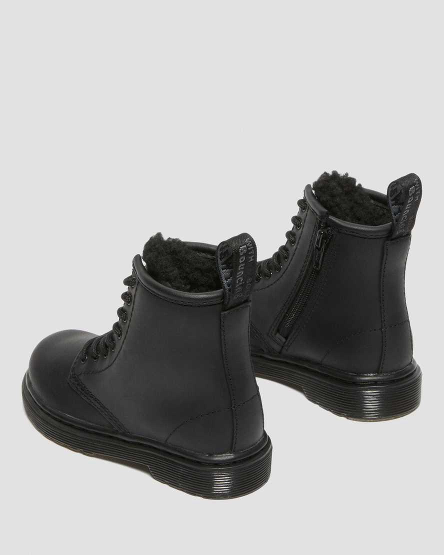 Dr Martens Toddler 1460 Faux Fur Astar Çocuk Bot Siyah  Türkiye |  17423-PNKV