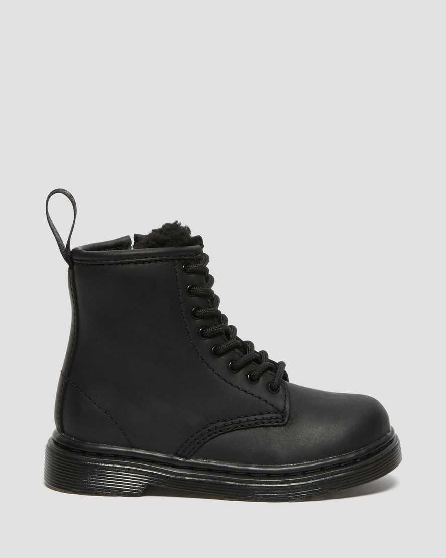 Dr Martens Toddler 1460 Faux Fur Astar Çocuk Bot Siyah  Türkiye |  17423-PNKV