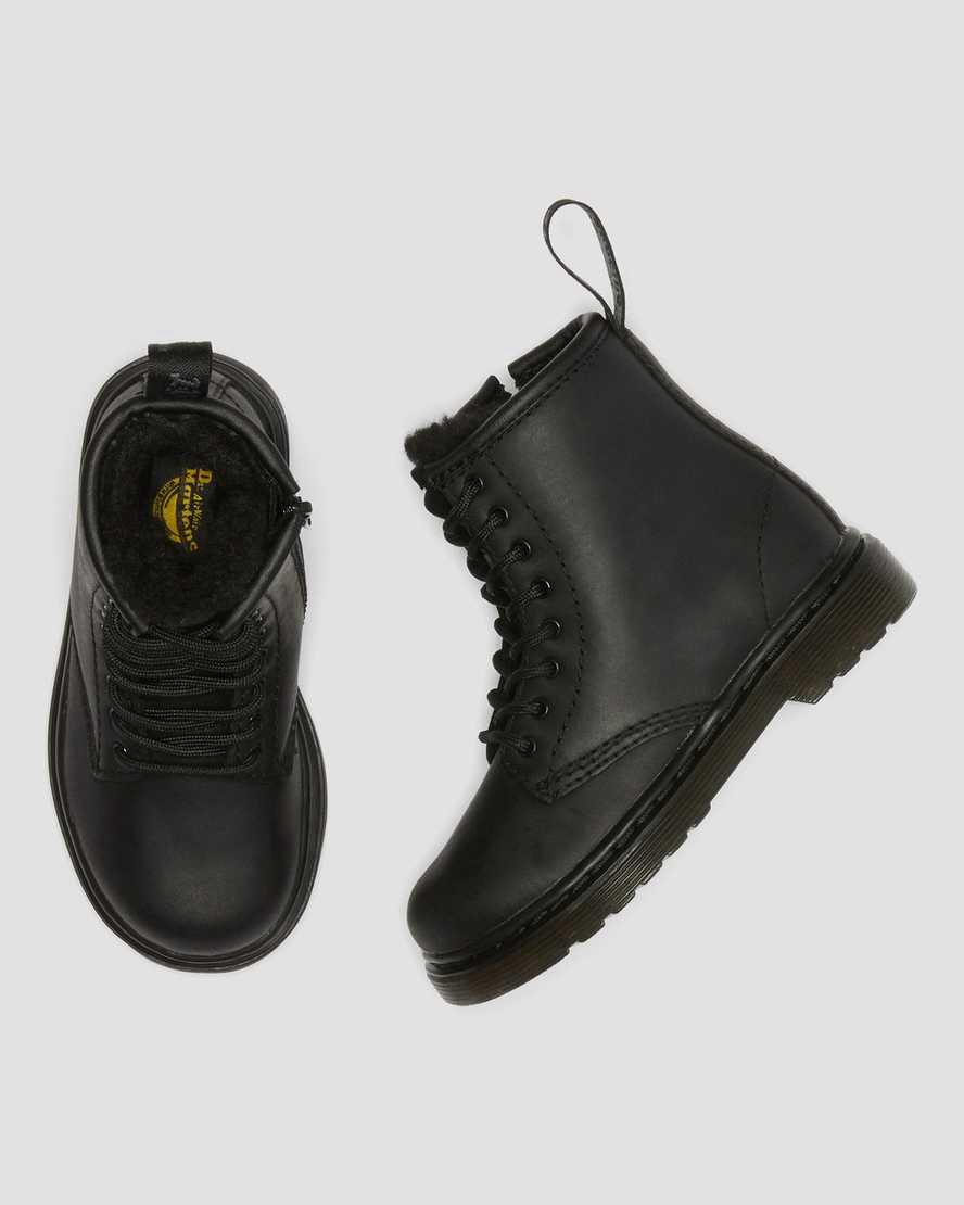 Dr Martens Toddler 1460 Faux Fur Astar Çocuk Bot Siyah  Türkiye |  17423-PNKV