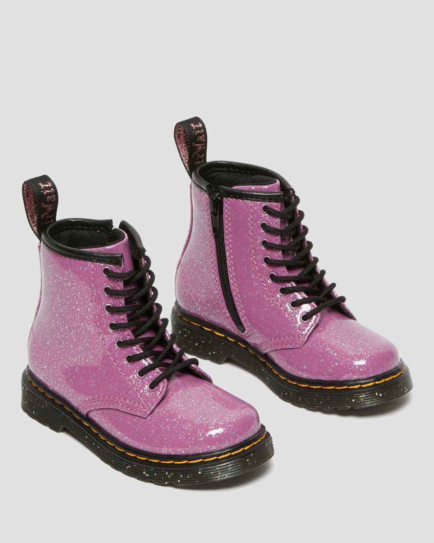 Dr Martens Toddler 1460 Glitter Çocuk Bağcıklı Bot Pembe  Türkiye |  05631-DIOV