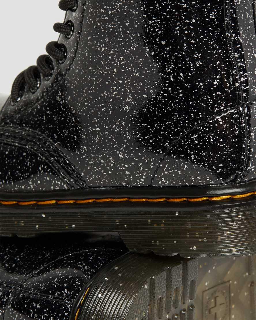 Dr Martens Toddler 1460 Glitter Çocuk Bağcıklı Bot Siyah  Türkiye |  38452-DJAK