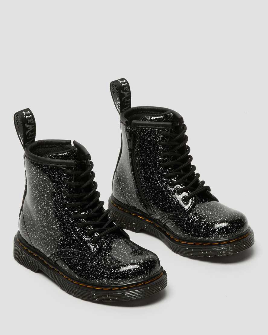 Dr Martens Toddler 1460 Glitter Çocuk Bağcıklı Bot Siyah  Türkiye |  38452-DJAK