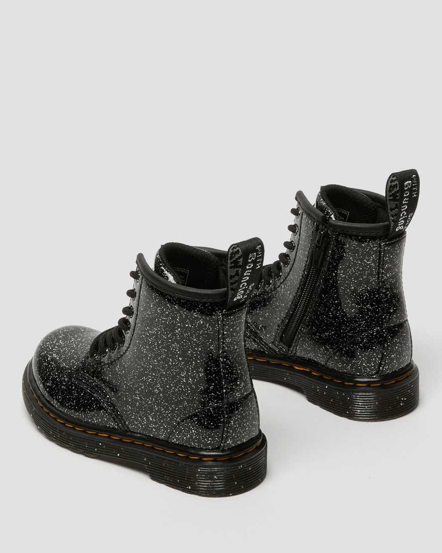 Dr Martens Toddler 1460 Glitter Çocuk Bağcıklı Bot Siyah  Türkiye |  38452-DJAK