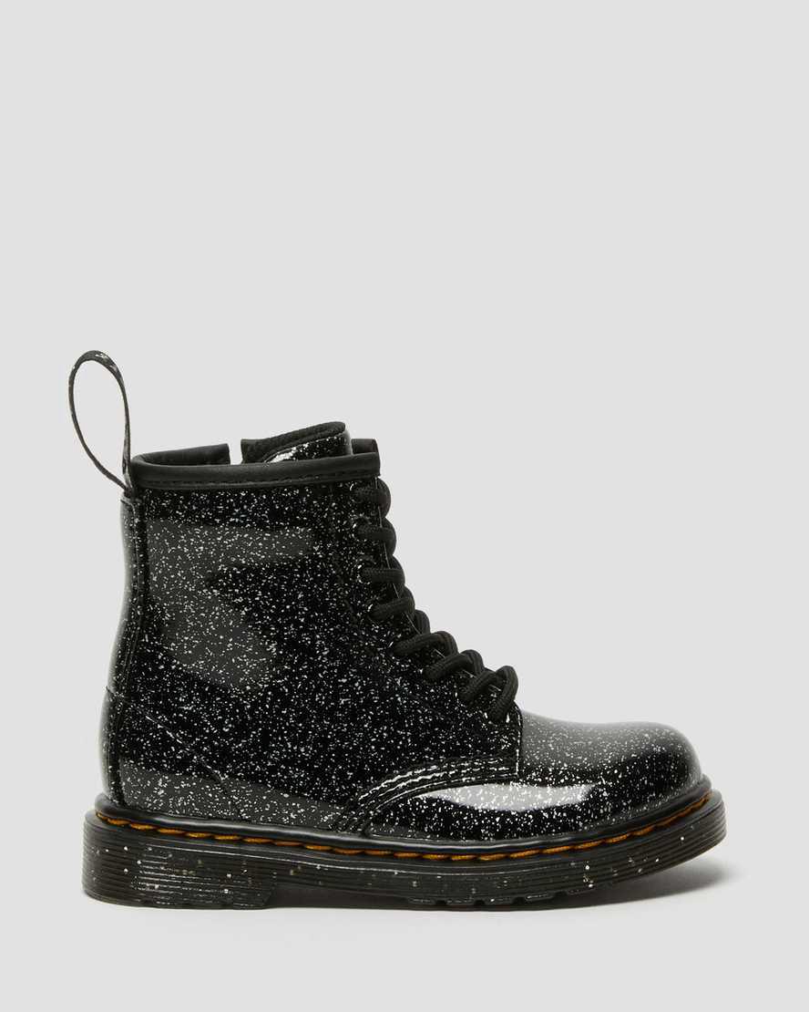 Dr Martens Toddler 1460 Glitter Çocuk Bağcıklı Bot Siyah  Türkiye |  38452-DJAK