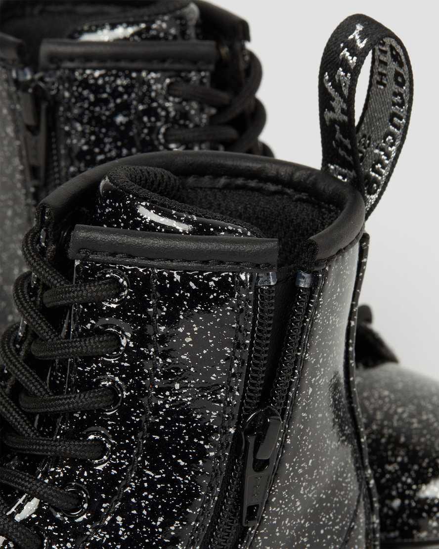 Dr Martens Toddler 1460 Glitter Çocuk Bağcıklı Bot Siyah  Türkiye |  38452-DJAK