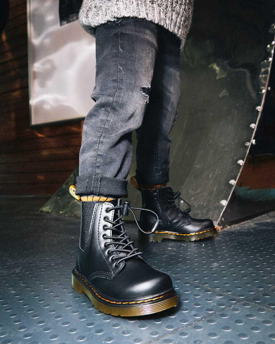Dr Martens Toddler 1460 Harper Deri Çocuk Bot Siyah  Türkiye |  31586-GORI