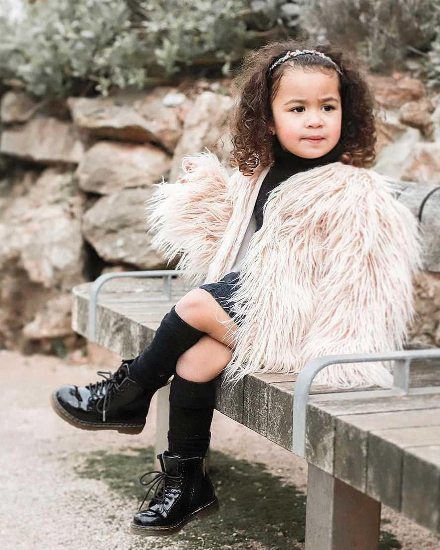 Dr Martens Toddler 1460 Rugan Deri Çocuk Bağcıklı Bot Siyah  Türkiye |  04638-XCRB